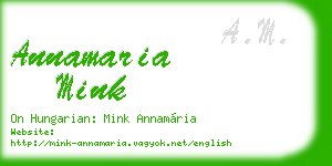 annamaria mink business card